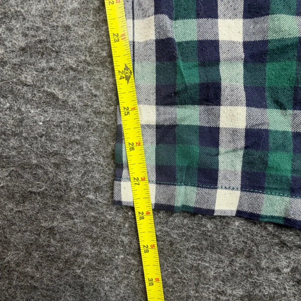 Gap Star Wars Pajama Pants Kids Size 14 Green‎ Plaid Recycled Sleepwear